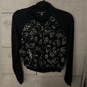 Skull zip up